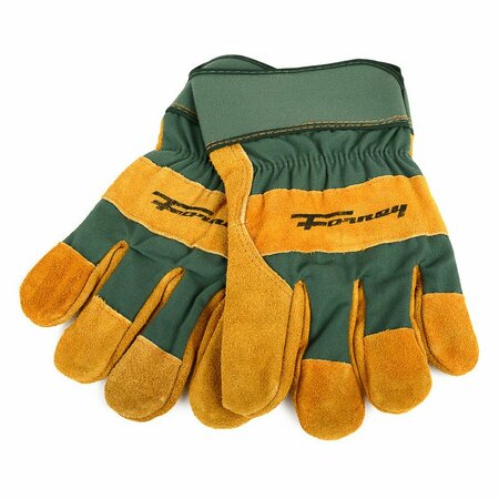 FORNEY Premium Cowhide Leather Palm Work Gloves Menfts L 53182